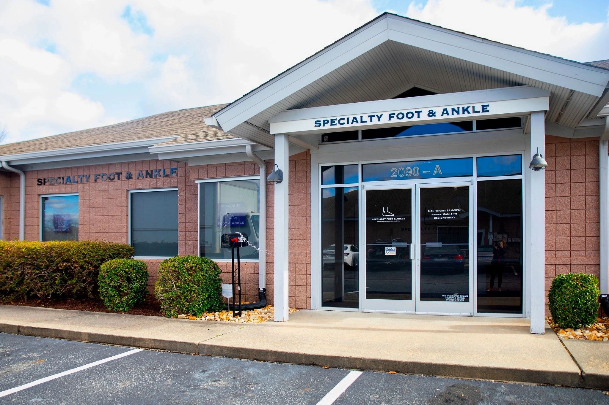 Specialty Foot & Ankle office, Greenville NC